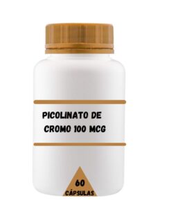 Picolinato de Cromo 100mcg, 60 capsulas