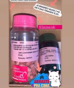 Combo 60 Capsulas CACTIN 500mg + 30 Caps Morosil 500mg