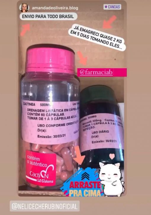 Combo 60 Capsulas CACTIN 500mg + 30 Caps Morosil 500mg