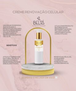 Creme para auxiliar no tratamento de pele com vitiligo - 1 pote creme renovação celular 60 gramas.