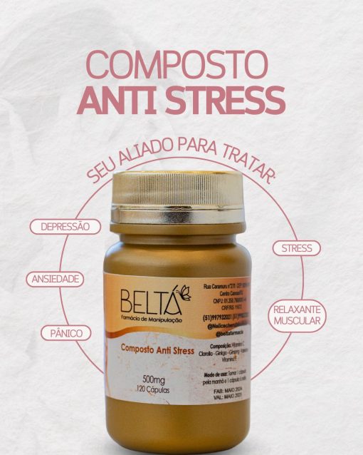 Composto Anti-Stress, 120 Cápsulas