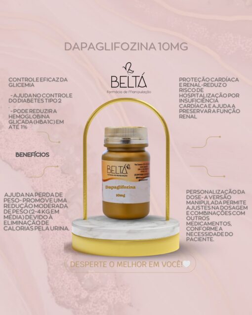 DAPAGLIFOZINA 10MG - 30 CÁPSULAS (mesmo principio ativo do FORXIGA)